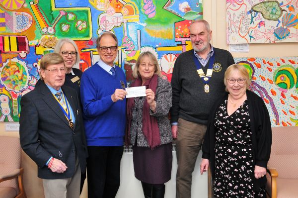 Presentation of £2,500 cheque to Headway East Sussex